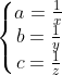 x+y+z=1/x+1/y+1/z Gif.latex?\left\{\begin{matrix}%20a=\frac{1}{x}\\%20b=\frac{1}{y}\\%20c=\frac{1}{z}%20\end{matrix}\right